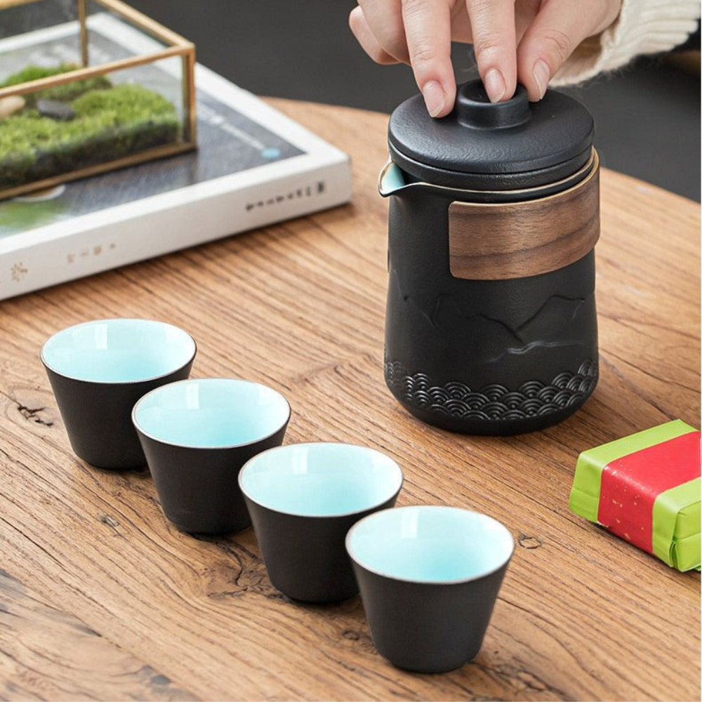 Portable Tea Set For Travel, Mountain and Sea Style Set