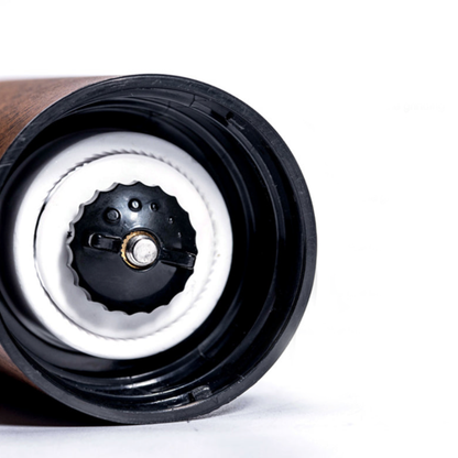 Manual Coffee Grinder with Adjustable Grinding and Wood Grain Finish