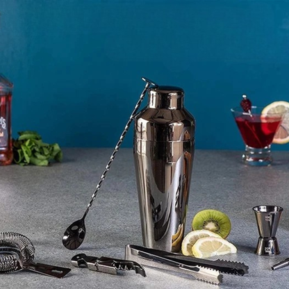 Cocktail Set, 10pcs Bar Kit Essentials Including Storage Stand