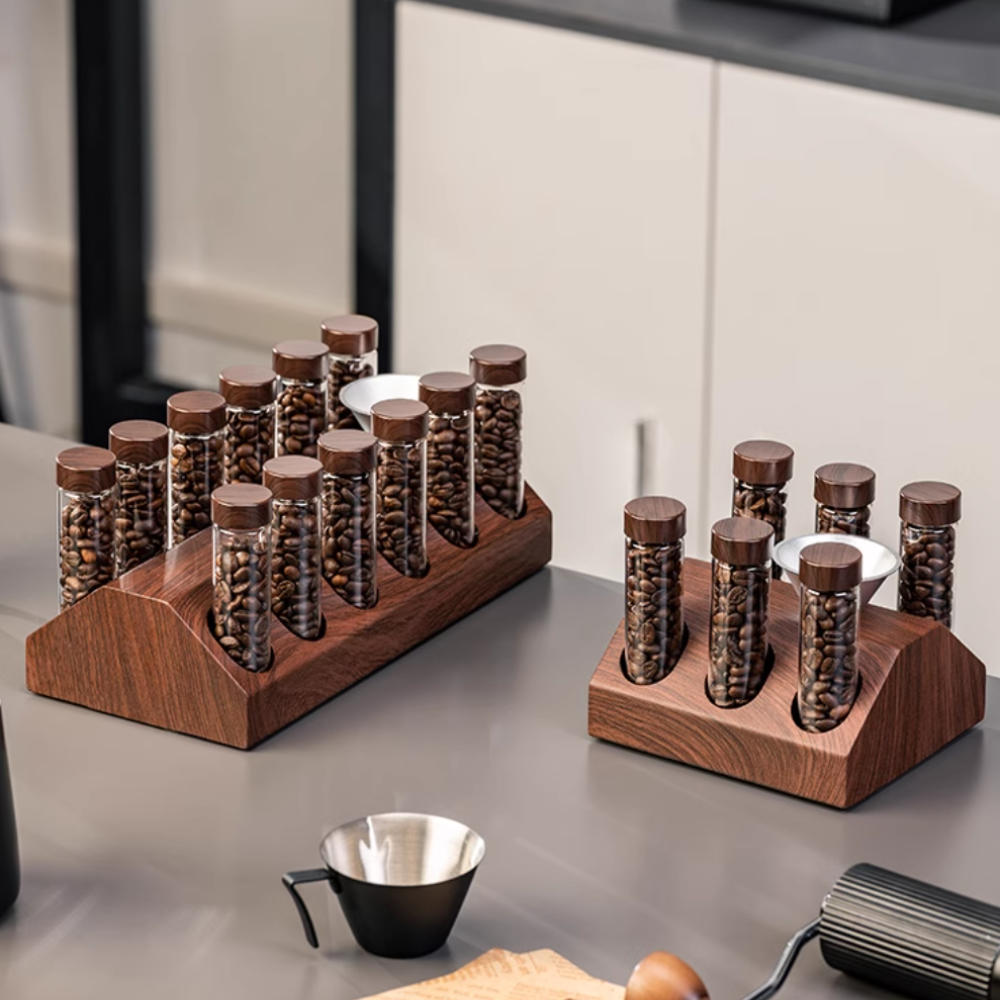 Coffee Bean Storage Test Tube Set - Countertop or Drawer Storage