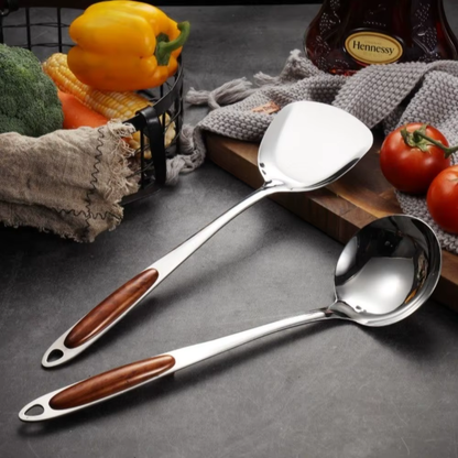 Stainless Steel Kitchen Utensil 7pcs Set, Essential Cooking Tools