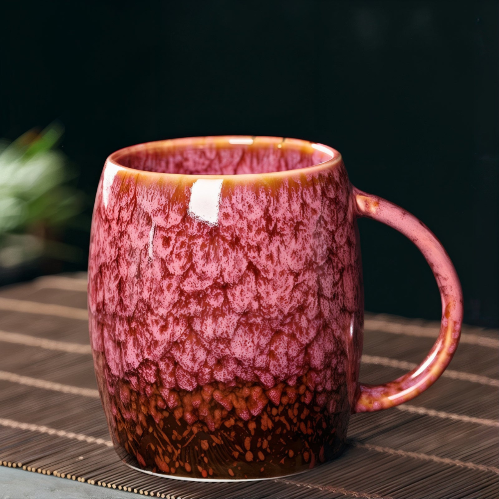 Mens Large Ceramic Duo-toned Coffee Cup