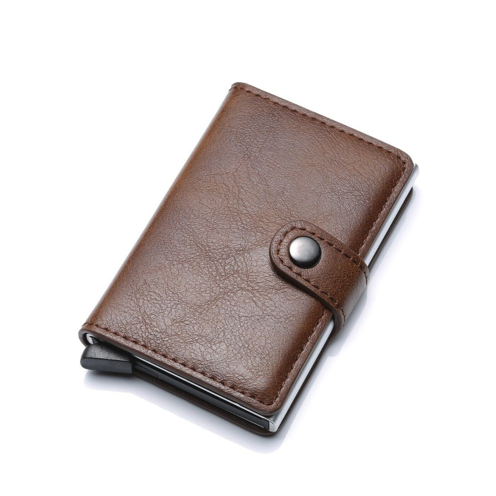 Wallet Card Holder RFID Blocking Aluminum Slim Minimalist Credit Pocket