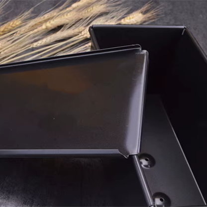 Nonstick Stainless Steel Rectangle Bread Loaf Baking Pan With Slidable Lid