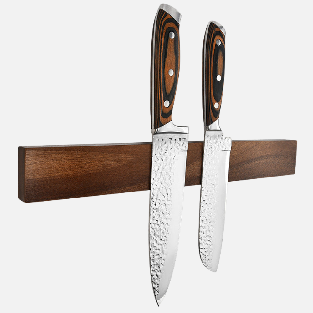 Magnetic Wall Knife Rack, Hidden Magnet Mount - 40cm Wide