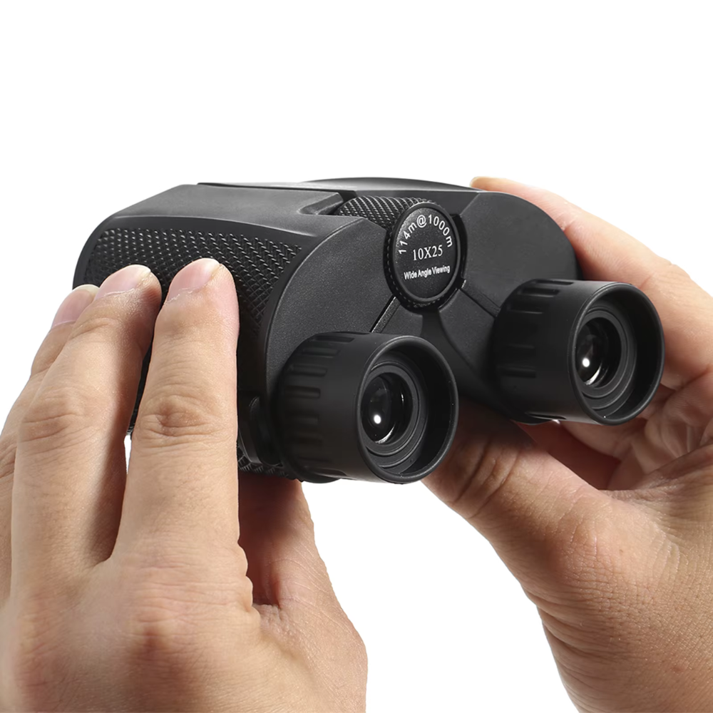 Binoculars 10x25 Fixed Magnification - Portable Optics for Camping