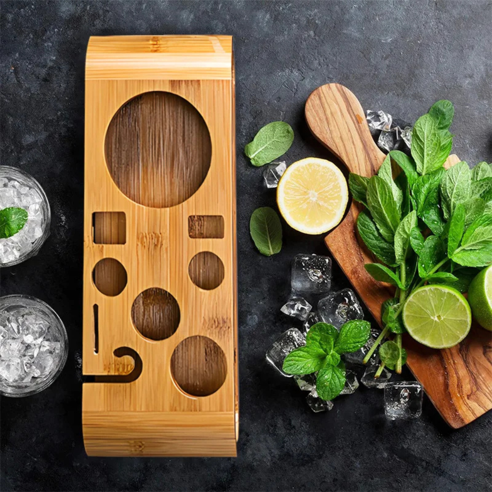 Cocktail Set, 10pcs Bar Kit Essentials Including Storage Stand
