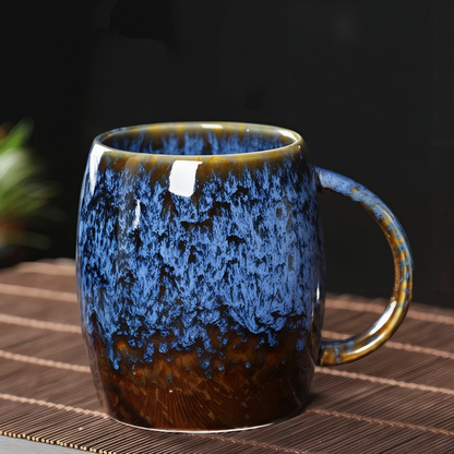 Mens Large Ceramic Duo-toned Coffee Cup