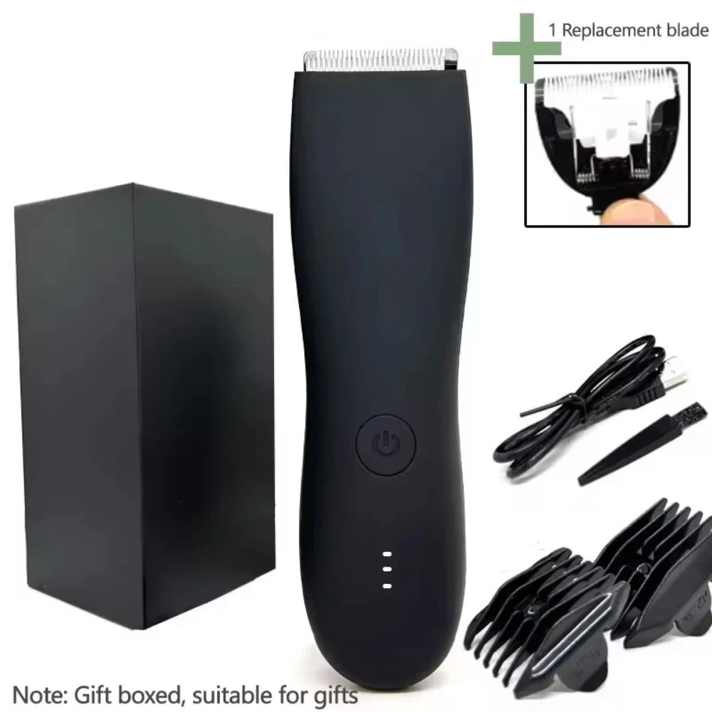 Mens All Body Hair Cutter, Hair Trimmer With 4 Guard Lengths