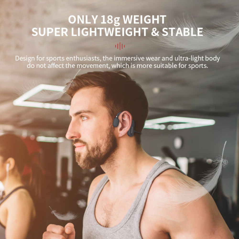 Bone Conduction Wireless Headphones, Bluetooth Headset For Sport