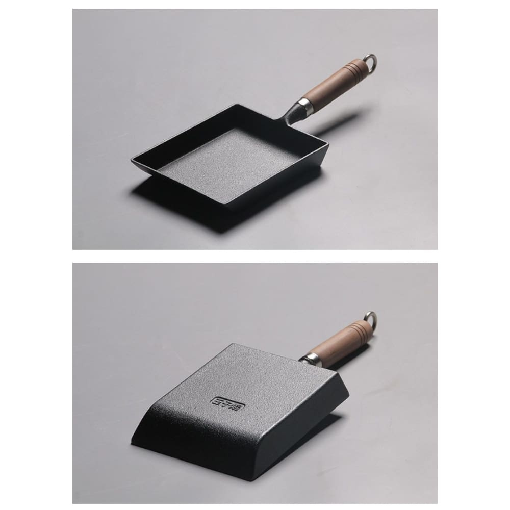 Cast Iron Skillet Pan Rectangular Japanese Tamagoyaki Egg Maker