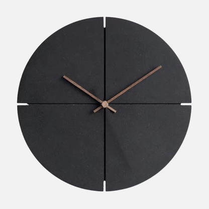 Minimalist Wall Clock Walnut Wood Silent Non Ticking Quartz 11.4 Inch