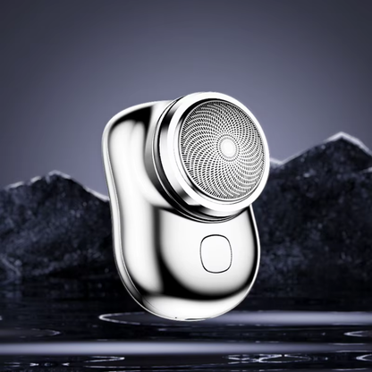 Triple-blade Electric Shaver - Silver & Portable