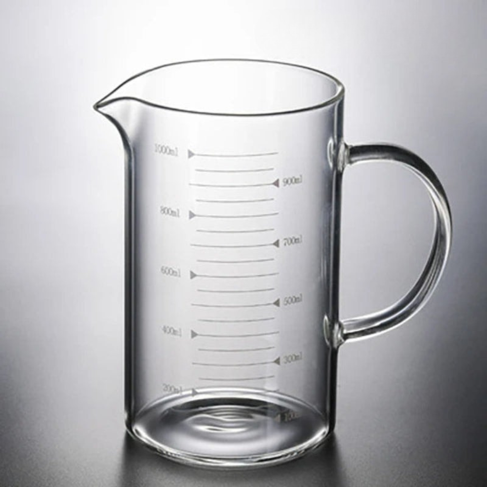 Measuring Cup High Borosilicate Glass with Insulated Handle 3 Sizes