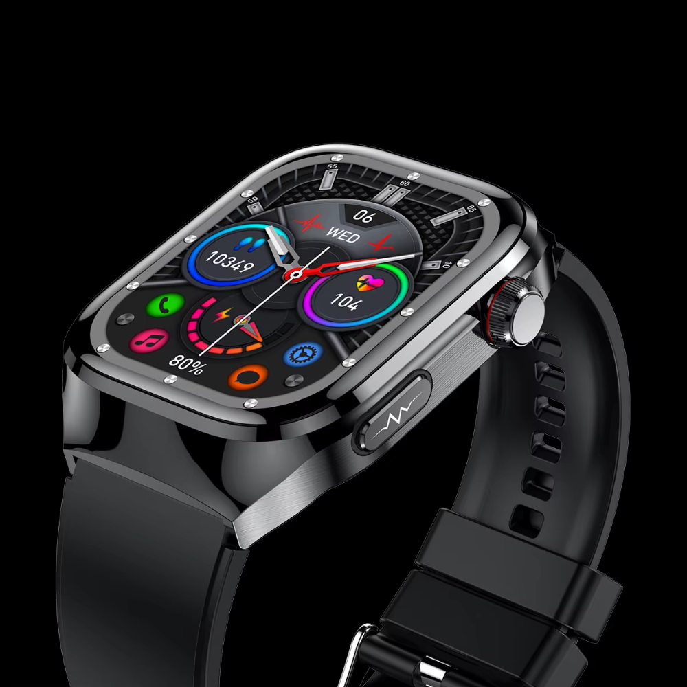 Mens Sports Smart Watch Blood Sugar, ECG, Uric Acid, Bluetooth, Fitness Tracking Watch