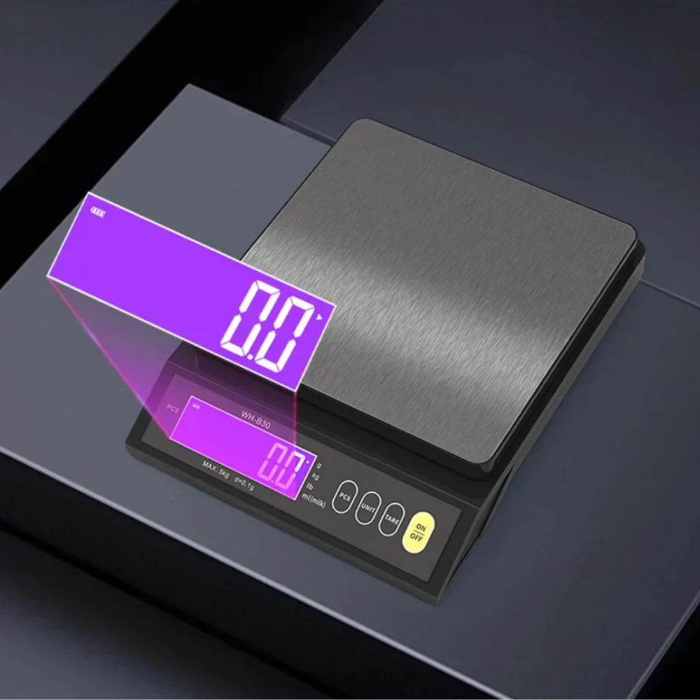 Digital Kitchen Scale IP67 Washable Rechargeable 5kg or 10kg Precision