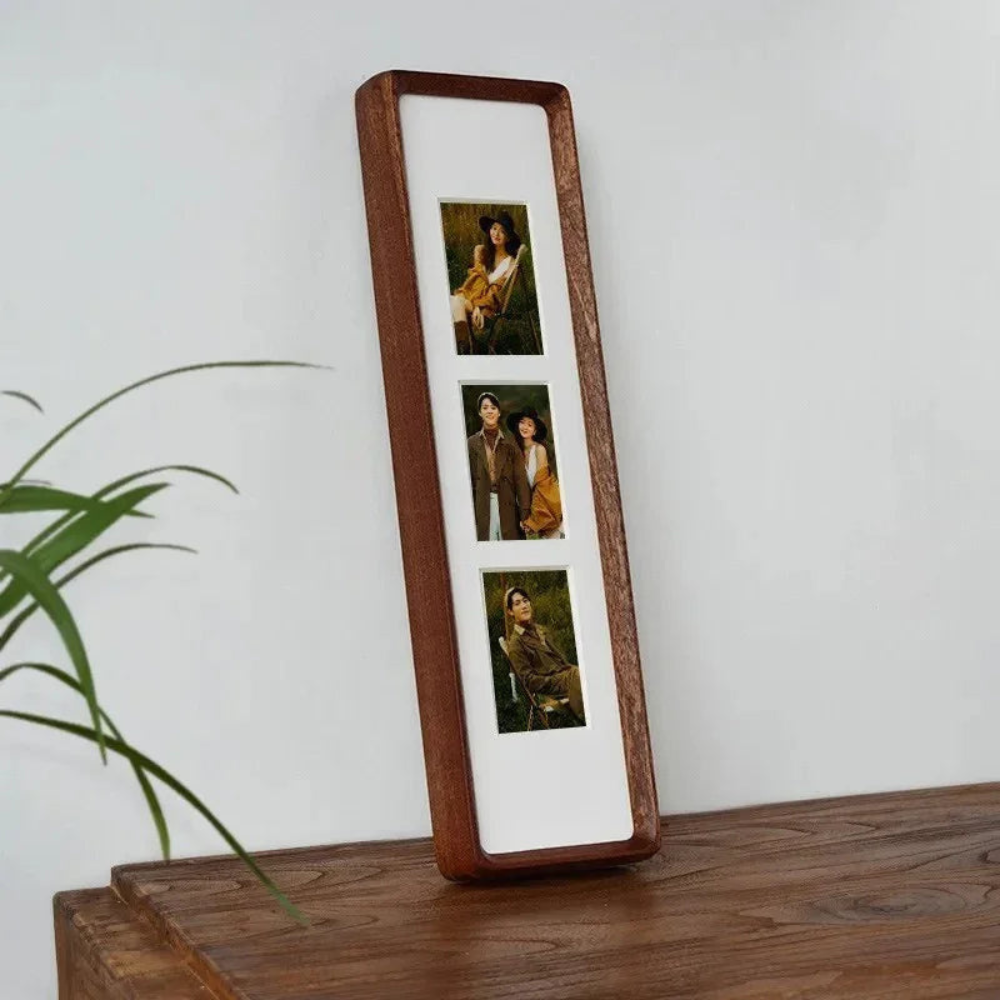 Long Wooden Picture Frame, 3 Or 4 Photo Style