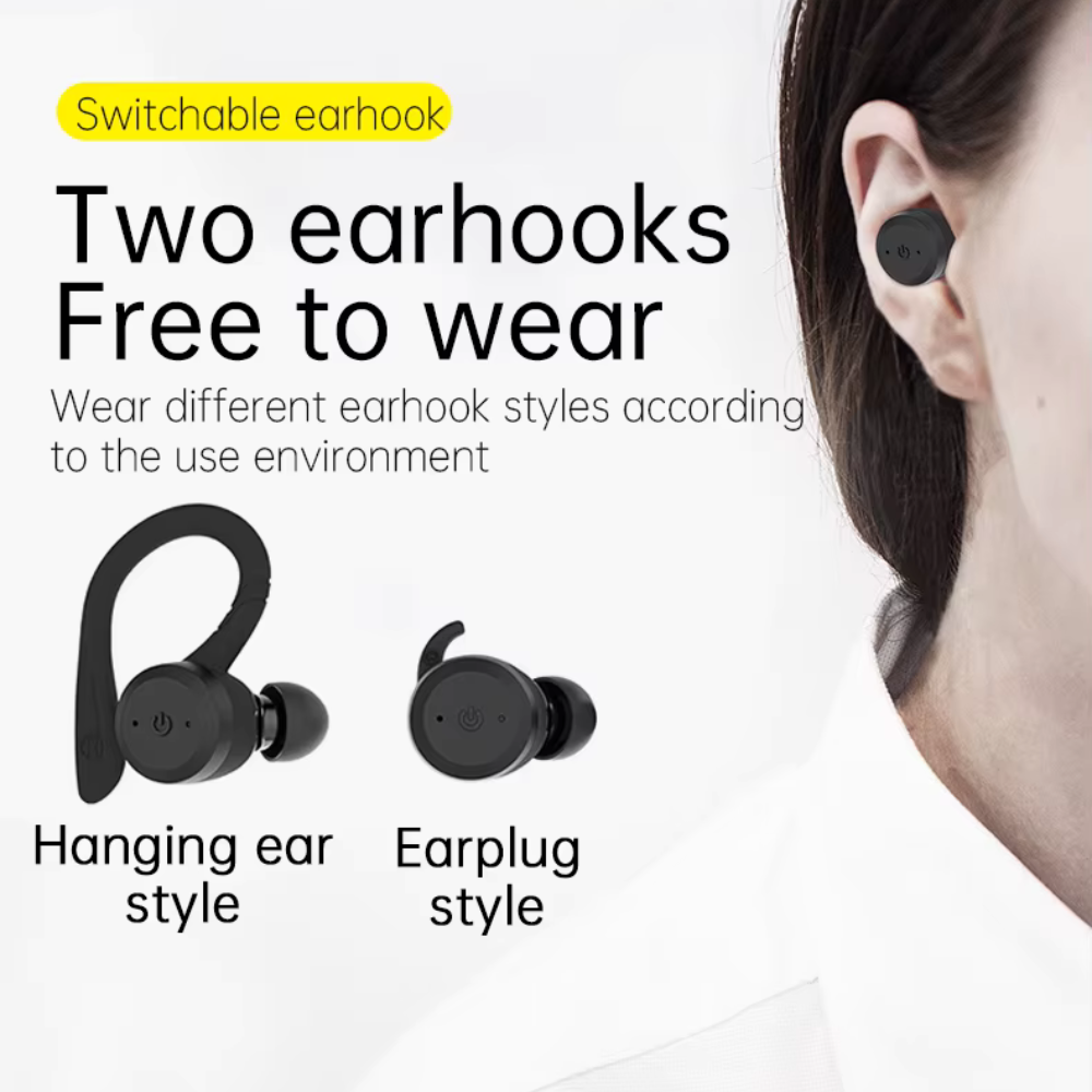 True Wireless Earbuds with Bluetooth 5.0 - Sports In Ear Headphones