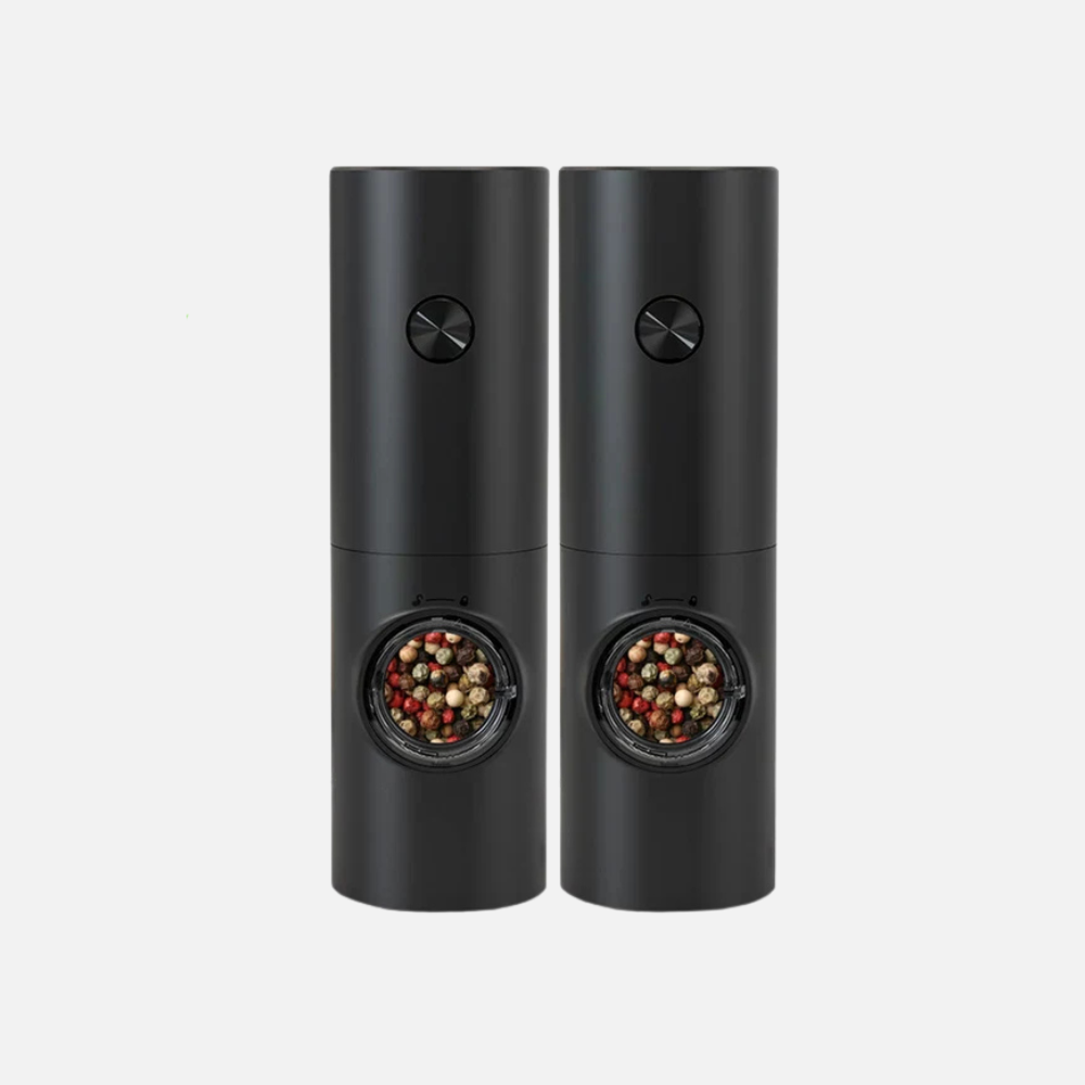 Electric Salt and Pepper Mill Set, Spice Grinder Set