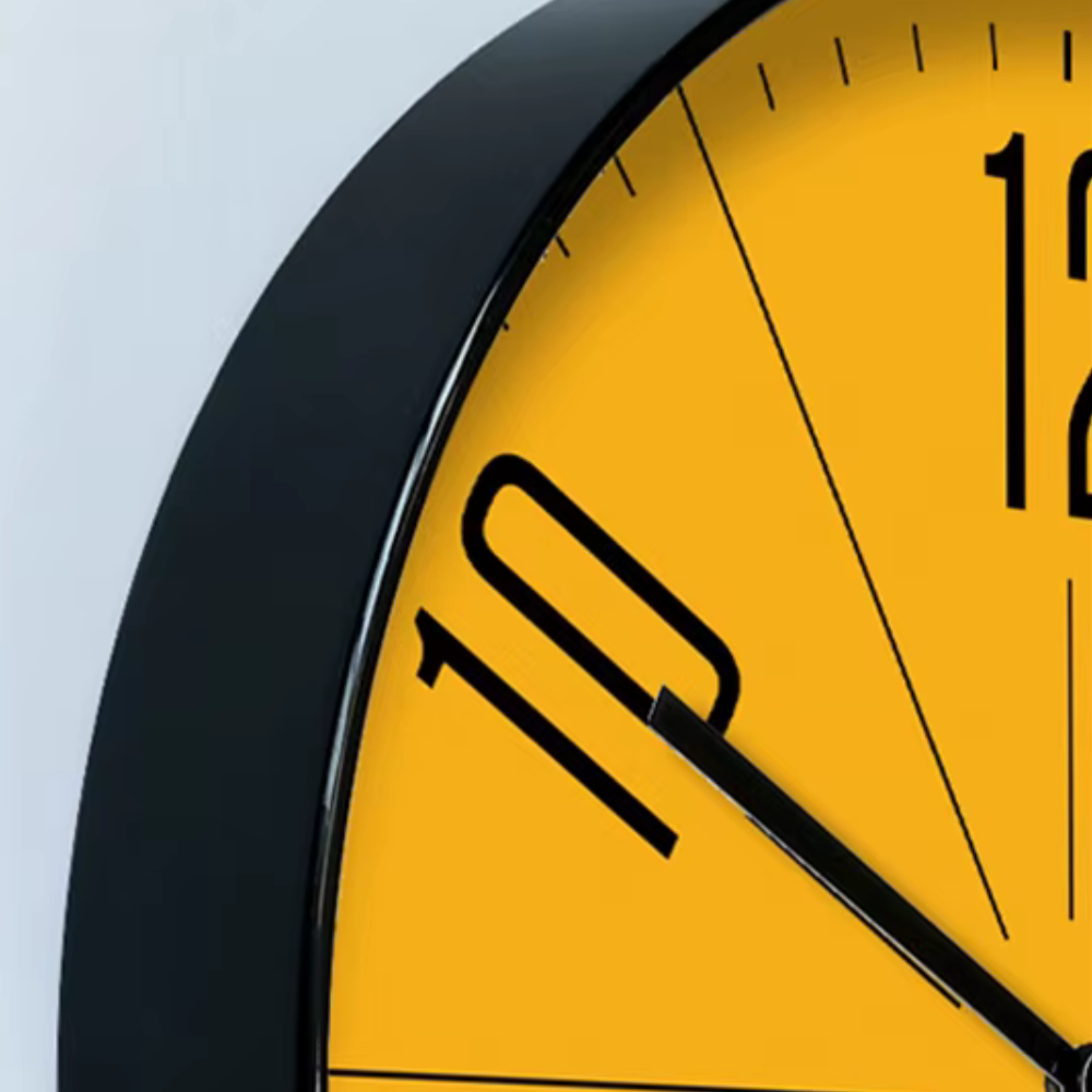 Nordic Modern Wall Clock, 14" Contemporary Home Style Clock