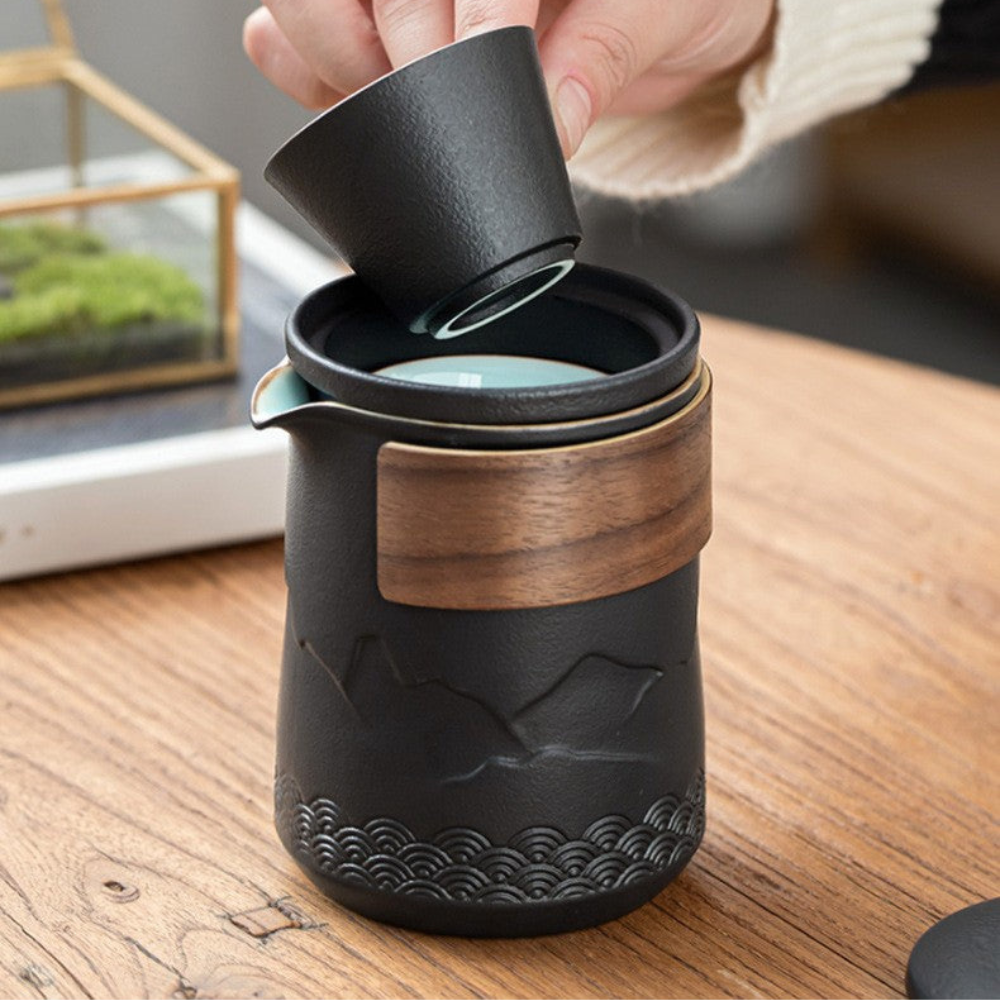 Portable Tea Set For Travel, Mountain and Sea Style Set