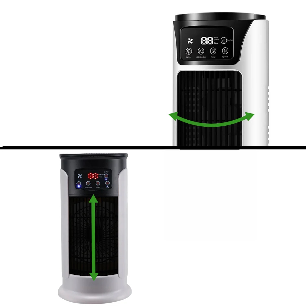 Portable Room Air Conditioner - Windowless 6-Speed Unit on Wheels