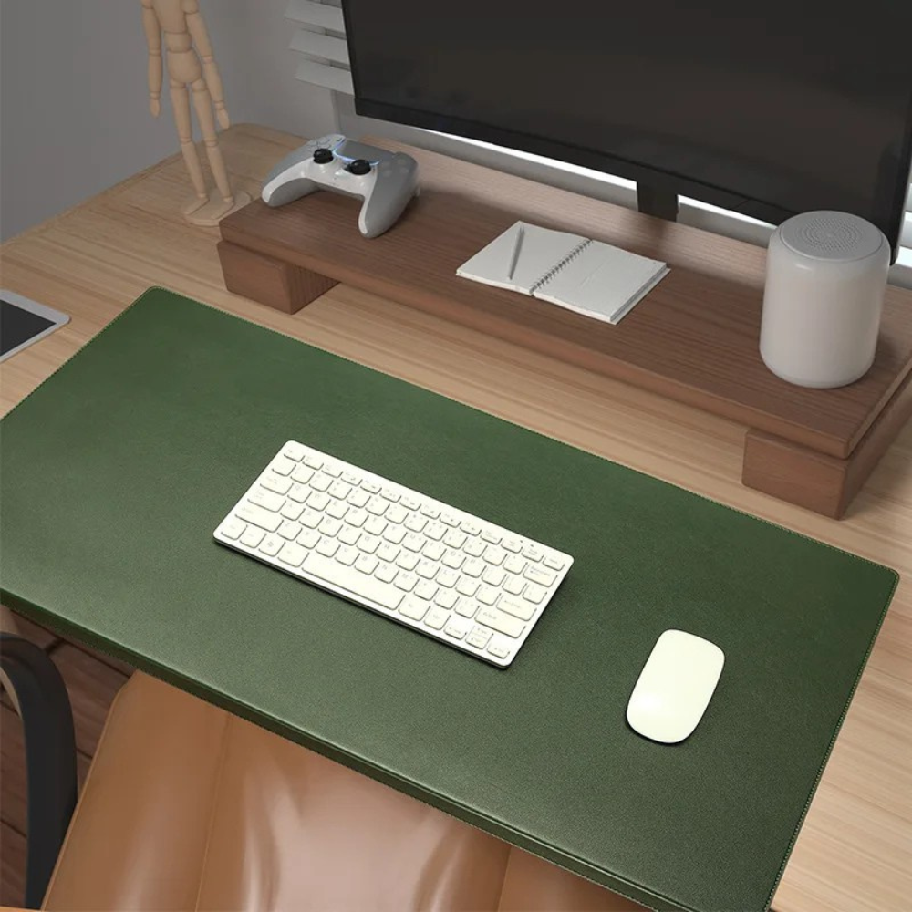 Non-Slip Desk Mat, Lipped Wrist & Elbow Cushion Mouse Pad For Office, Gaming & Work