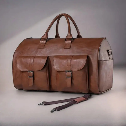 Travel Duffle Bag Convertible Garment Organizer with Trolley Sleeve