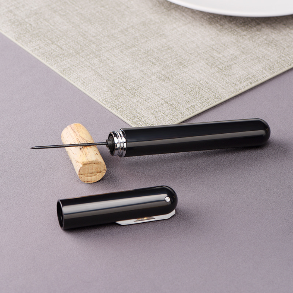 Air Pump Cork Remover, Wine Opener With Foil Cutter