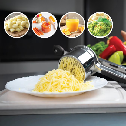 Potato Ricer, Stainless Steel Potato Masher For Mashed Potatoes