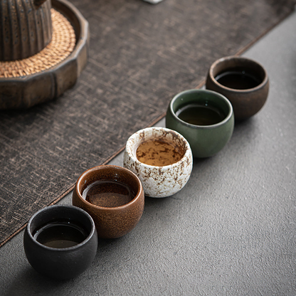Gongfu Japanese Ceramic Tea Cup (Set of 5)