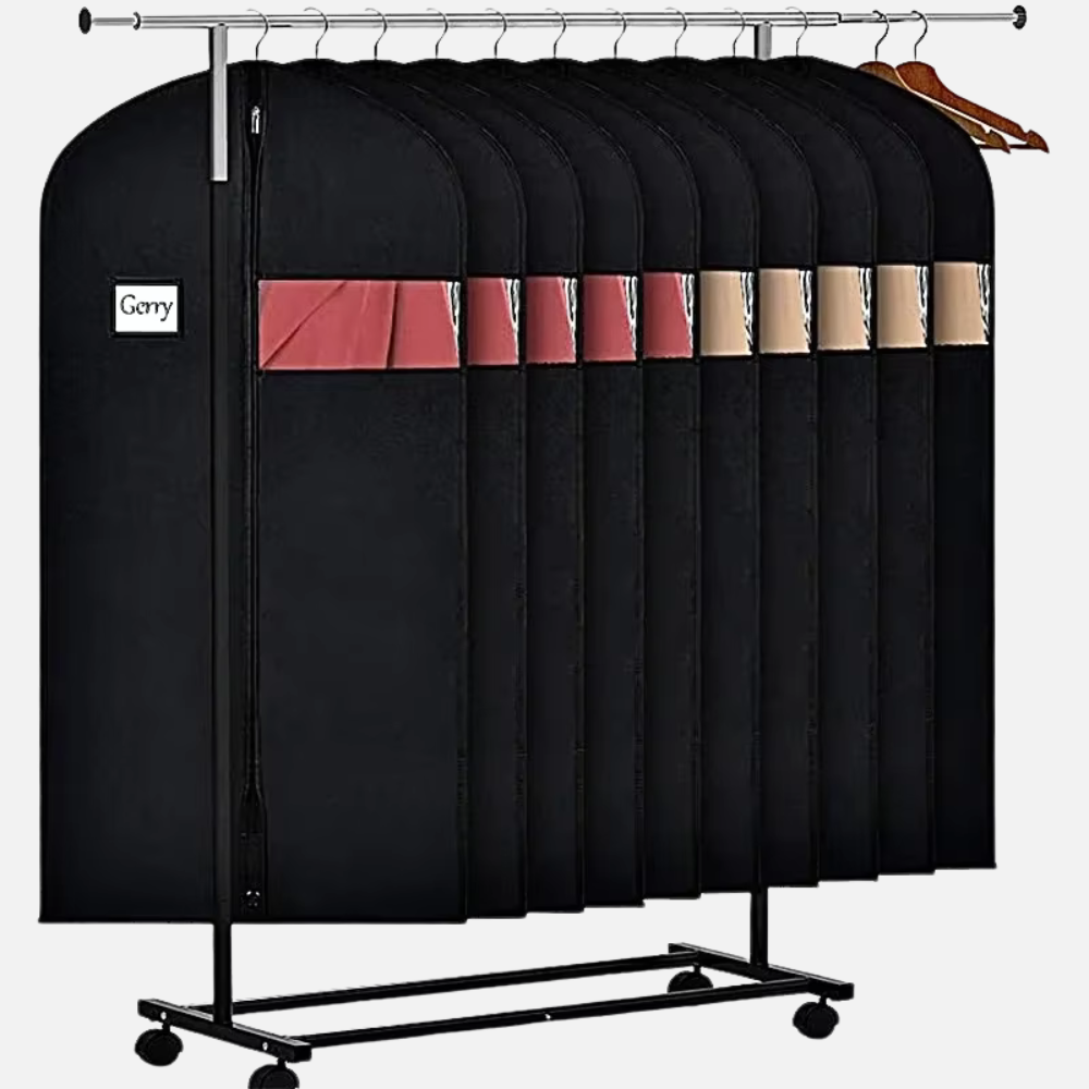 Breathable Garment Storage Cover 10 Pack with Full Length Zipper