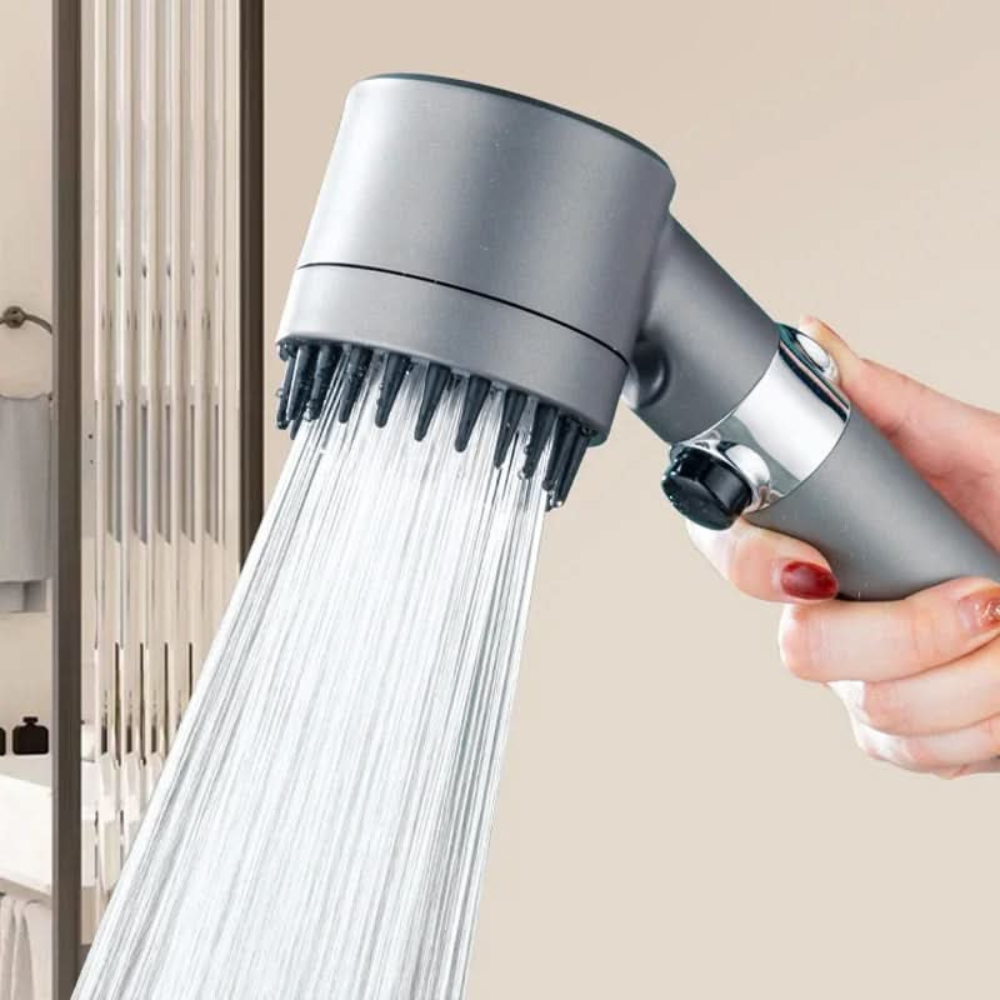 Handheld Shower Head With Filter - Three Spray Modes