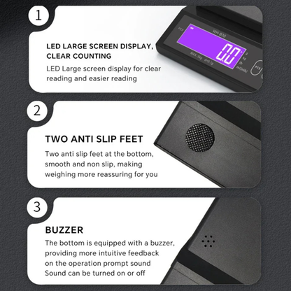 Digital Kitchen Scale IP67 Washable Rechargeable 5kg or 10kg Precision