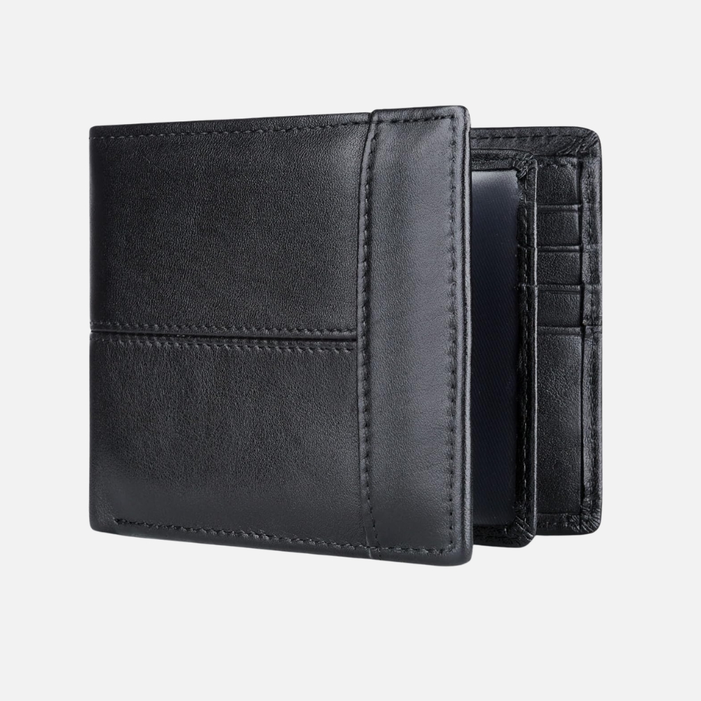 Wallet Bifold Genuine Leather RFID Blocking Multi Card Slot Holder