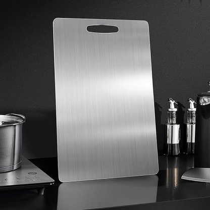 Sleek Stainless Steel Cutting Board