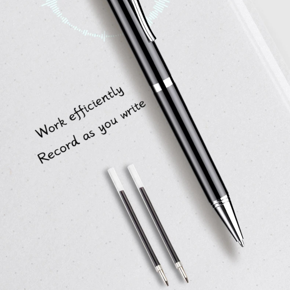 Voice Recorder Pen with Voice Activation and DSP Noise Reduction Output