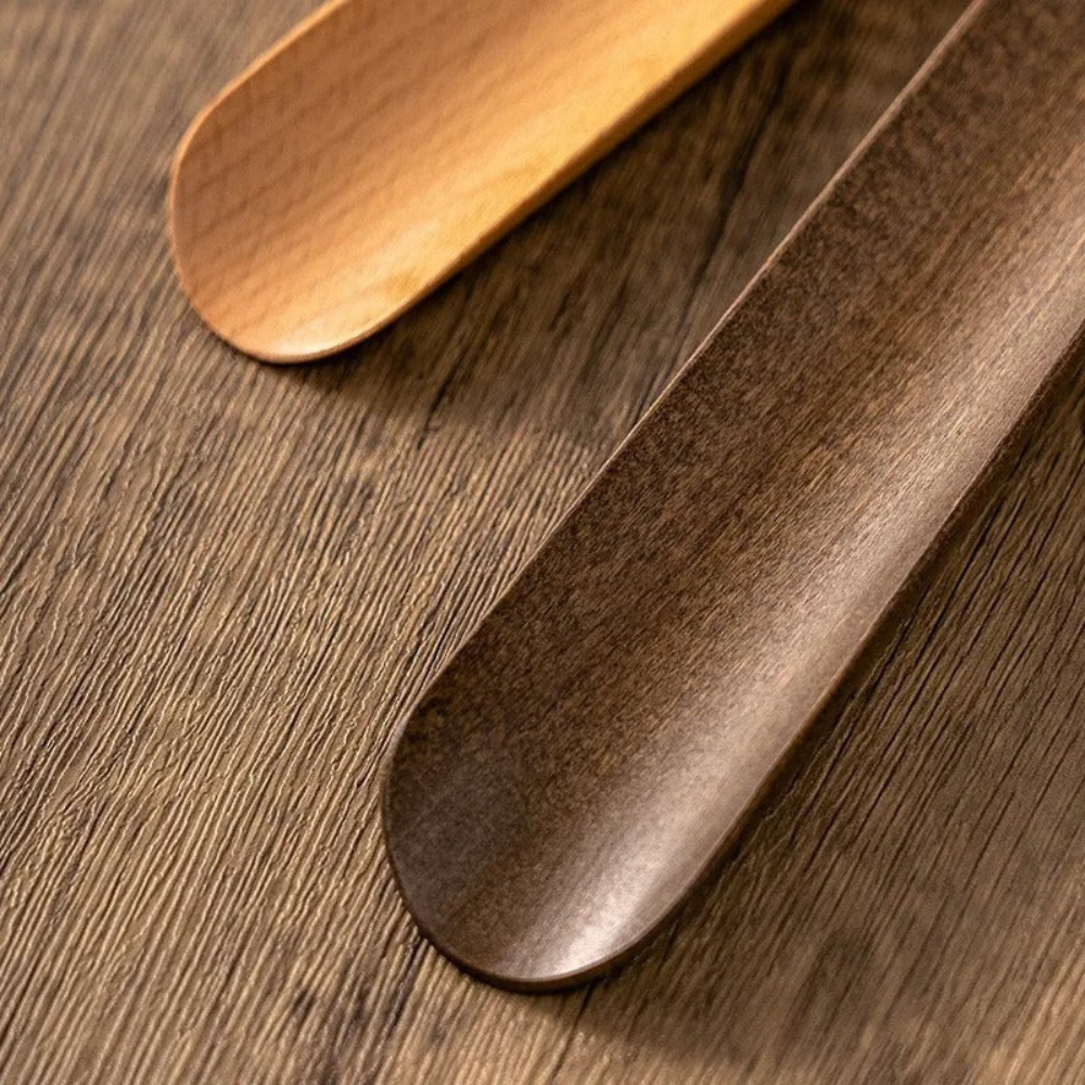 Extra-Long Wooden Shoe Horn For Easy On & Off Use