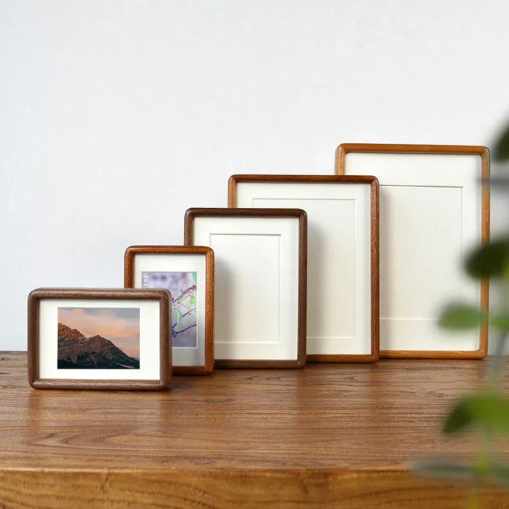 Rectangle Picture Frame, Curved Edge Photo Frame For Office & Home Decor
