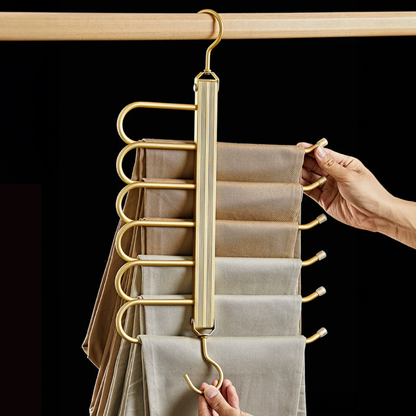 Pants Hanger 6 Tier Space Saving Foldable Closet Rack