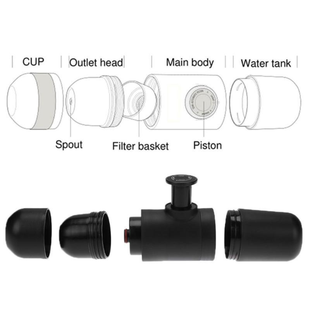 Espresso Machine Portable Manual Coffee Maker for Travel and Camping