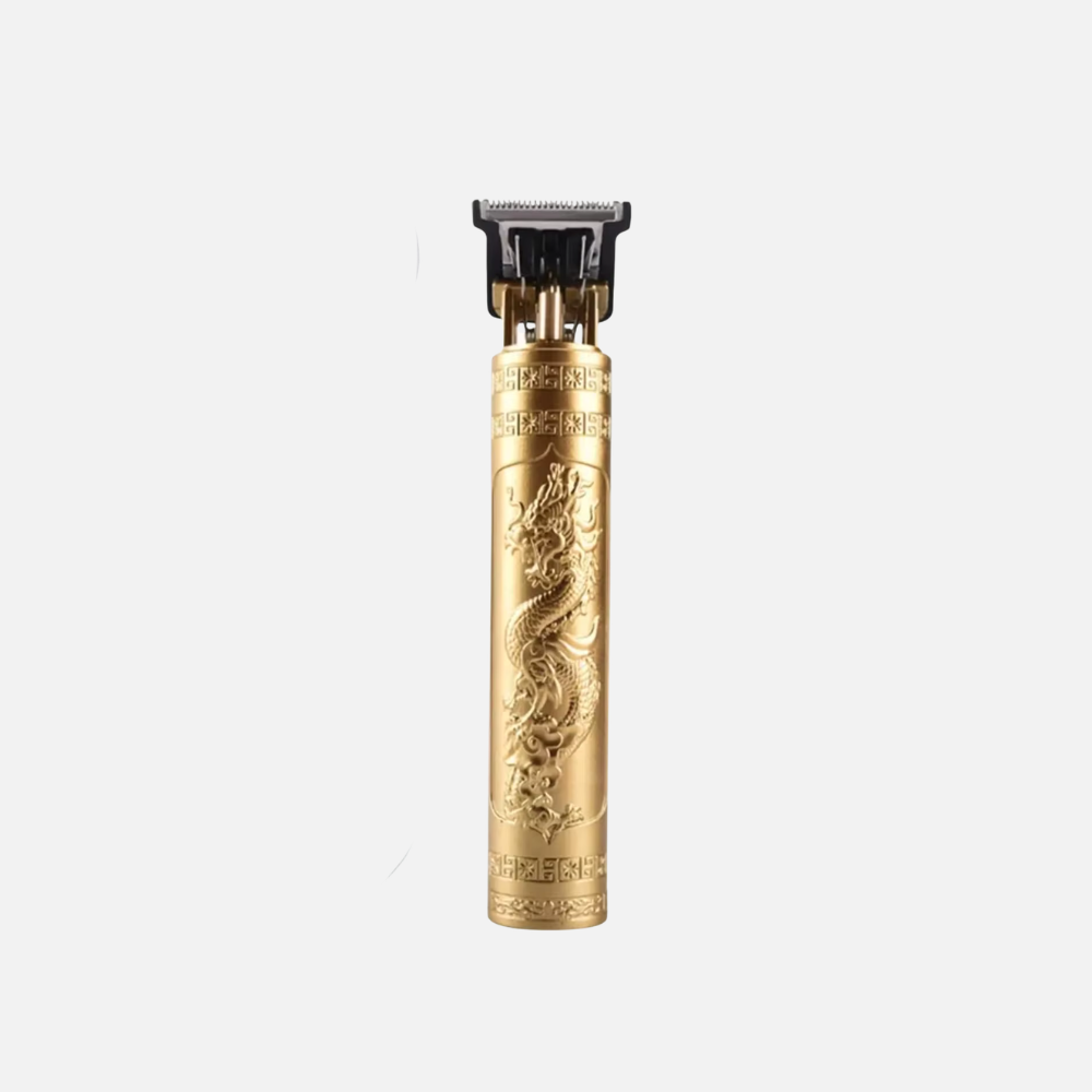Stainless Steel Hair Clipper, Mens Hair Cutter With Engraved Style Handle
