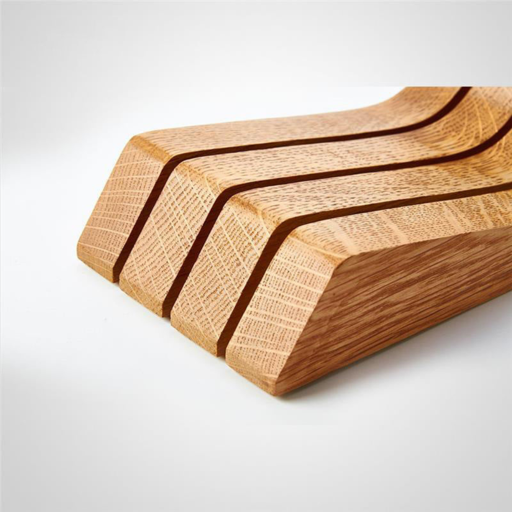 Horizontal Kitchen Knife Holder - Drawer or Countertop Knife Storage