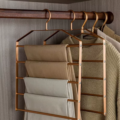Pants Hanger Multi Layer Metal Closet Organizer for Clothes and Towels