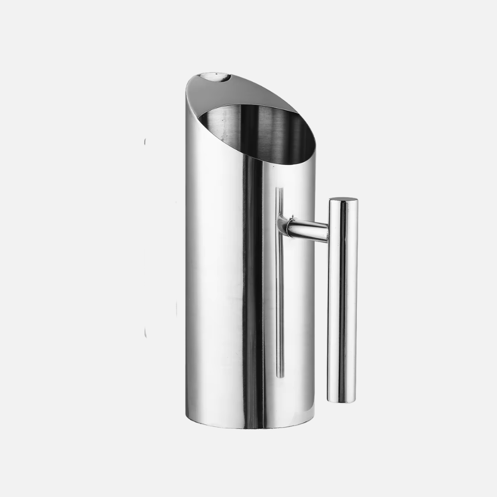 Modern Stainless Steel Pitcher, Holding & Pouring Drinks - 1L, 1.5L, 2L
