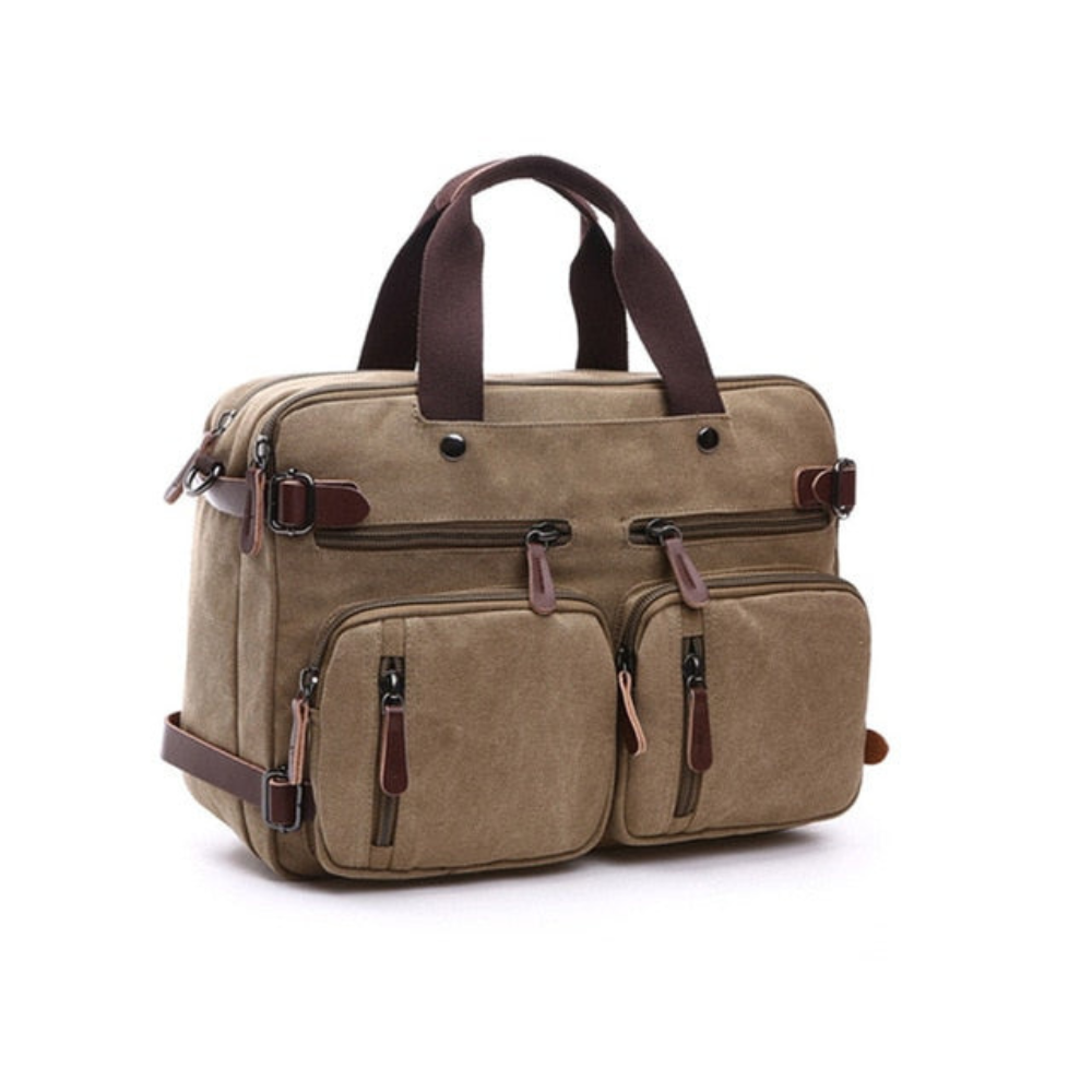 Briefcase for Men 16 Oz Canvas Messenger Bag Laptop Casual Satchel