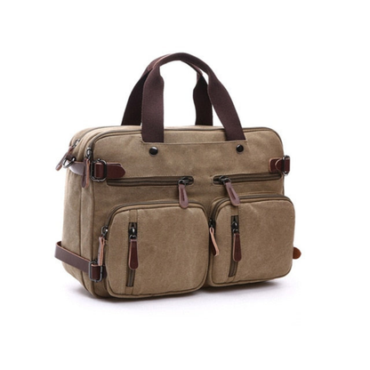 Briefcase for Men 16 Oz Canvas Messenger Bag Laptop Casual Satchel