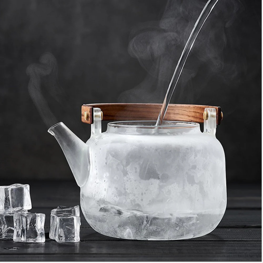 Large Glass Teapot - Steam Infuser & Heat Resistance
