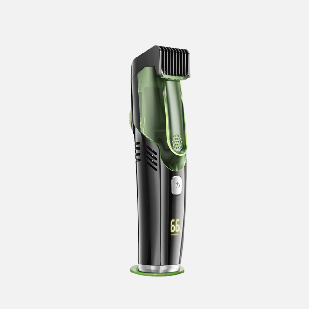 Electric Beard Trimmer with Vacuum and 20 Lengths for Versatile Grooming