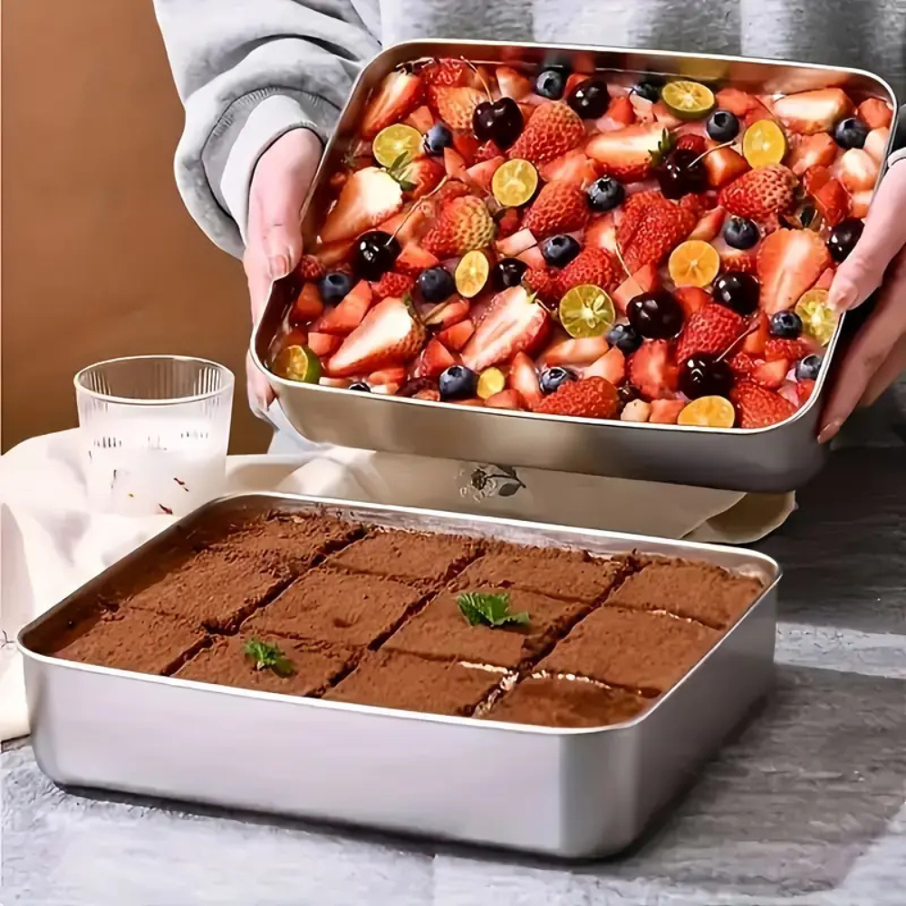 Food Storage Containers Stainless Steel Airtight Meal Prep 3pcs Set
